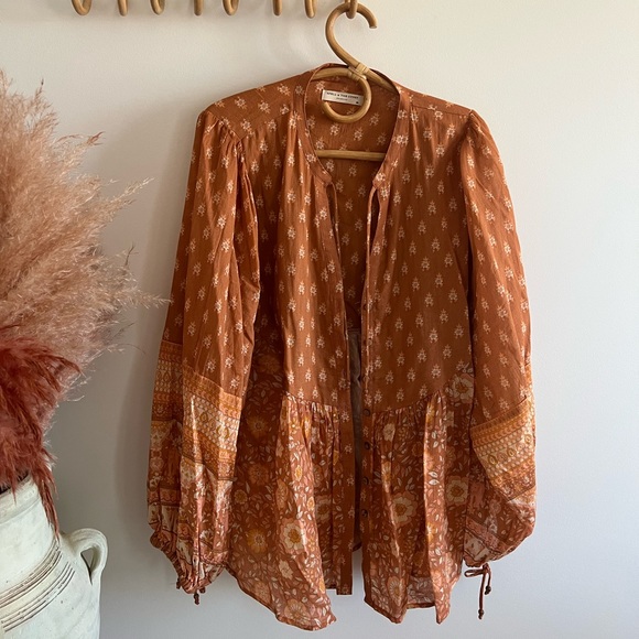 Spell Tops - Spell & the Gypsy Utopia Blouse in Cinnamon